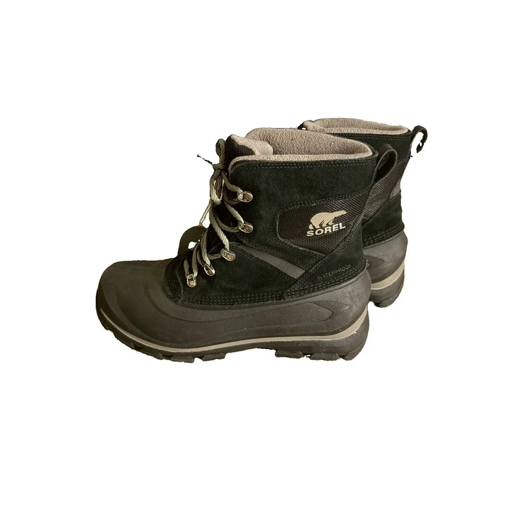 Sorel Buxton Lace Men's Winter Boots Size 9 Waterproof Insulated Black